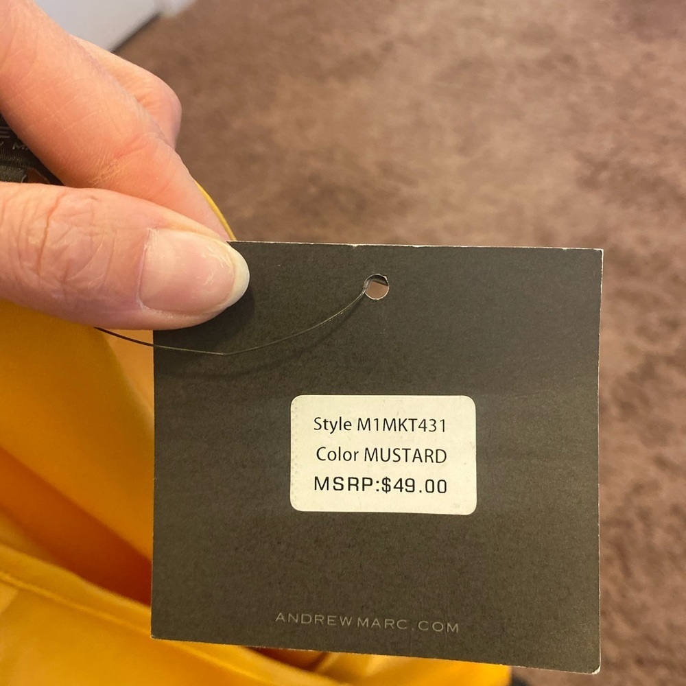 2 FOR $20 Marc New York Puff Sleeve Body Suit Mustard Yellow Gold M NEW $49 - Picture 6 of 6